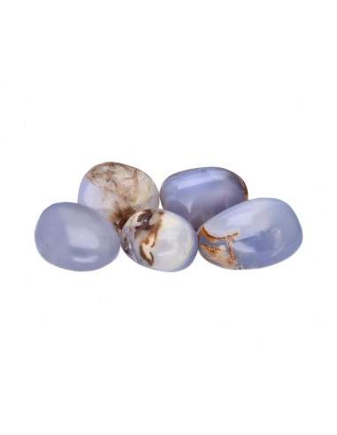 Pietre rotolate di calcedonia blu...