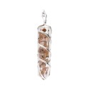 Rodochrosite com Pingente Espiralado em Resina e Prata