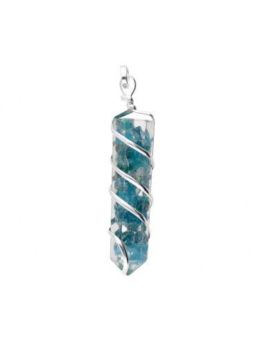 Colgante Apatite con Resina e Spirale...