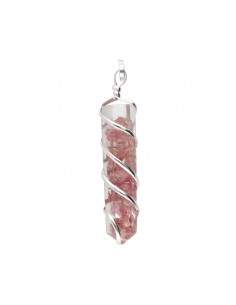 Pendentif Tourmaline rose...