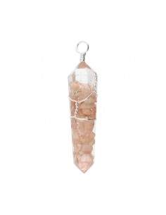 Sunstone Pendant with Resin...