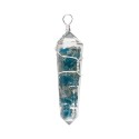 Pendentif Apatite avec résine argentée Bitermine
