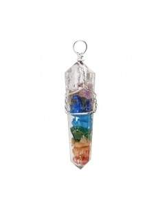 Chakras Pendant with Resin...