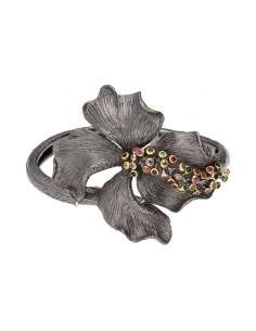 Flor da pulseira com gemas...