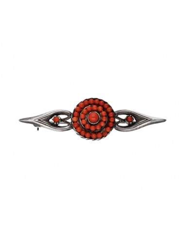 Spilla di corallo in Argento Sterling...