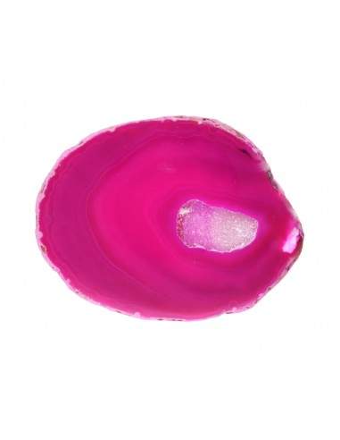 Placca di Agata Fucsia Tinta Media