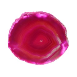 Piastra di Agata Fucsia Tinta Media