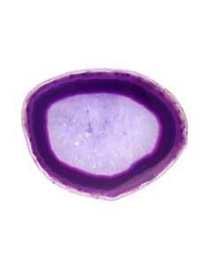 Plaque d'agate lilas...
