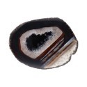 Grande plaque d'agate noire teintée
