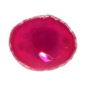 Grande placa de ágata Fuchsia tingida