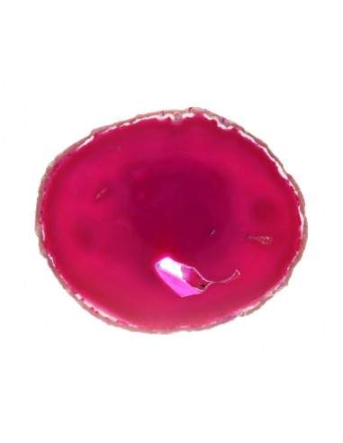 Piastra di Agata Fucsia Tinta Grande
