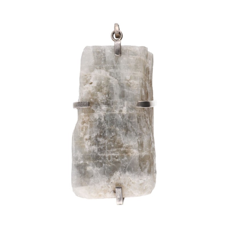 Ciondolo in Adularia Grezza in Argento Sterling 925 (K78)