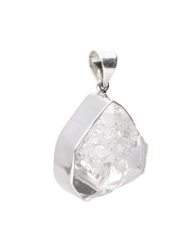 Pendentif Herkimer Quartz en argent...