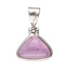 Pingente de turmalina rosa em prata de lei 925 (Y50)