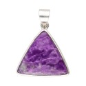 Pendentif Charoite en argent 925 (Y59)
