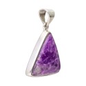 Pendentif Charoite en argent 925 (Y59)