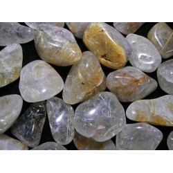 Rodados Cuarzo Rutilado Extra (5x3cm aprox) pack 250gr