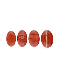 Cabochon de jaspe rouge