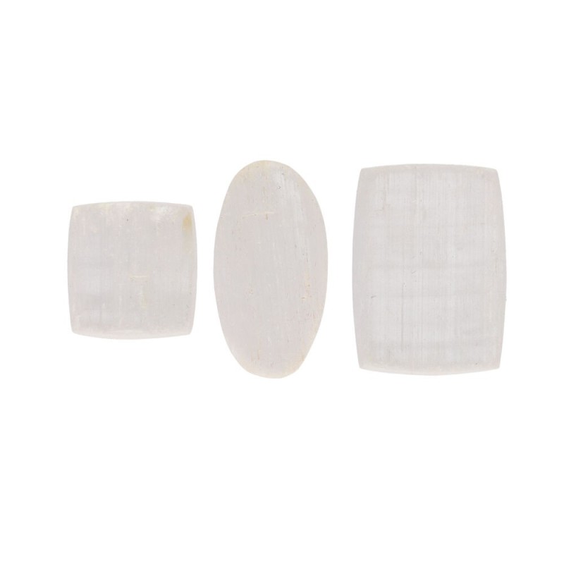 Cabochon di Selenite Semilucida (Pacco 10gr)