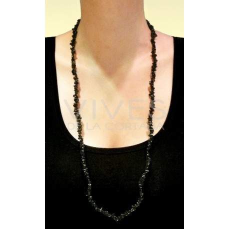 Collar Chip Turmalina Negra 
