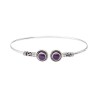 Bracciale Sottile in Argento con Minerale -97-