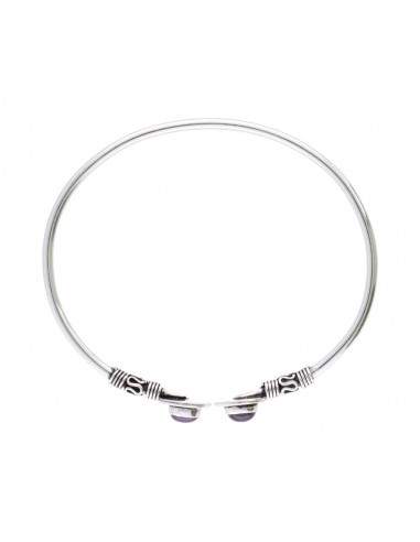 Bracelet fin plaqué argent avec...