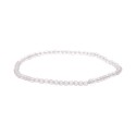 Bracelet à facettes en quartz rose 3mm