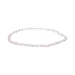 Bracciale Faccettato in Quarzo Rosa 3mm