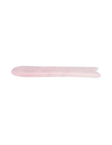 Massaggiatore Gua Sha in quarzo rosa -3-