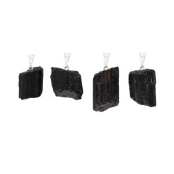 Colgante de Turmalina Negra en Bruto
