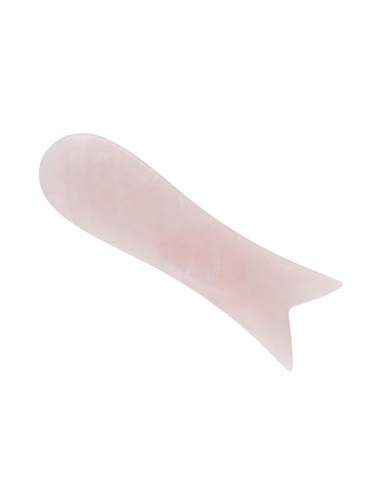 Massaggiatore Gua Sha in quarzo rosa -2-