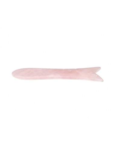 Massaggiatore Gua Sha in quarzo rosa -2-