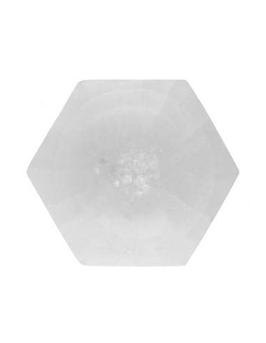 Coupe hexagonale en sélénite