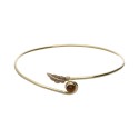 Pulseira em Banho de Bronze com Mineral -6-