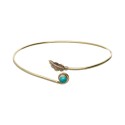 Bracelet in Bronze Bath with Mineral -6-
