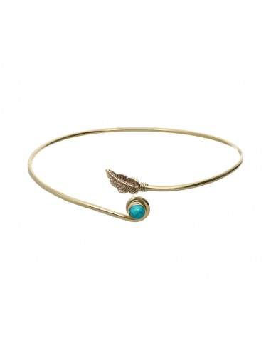 Bronze Bracelet with Mineral -6-