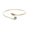 Bracciale in Bagno di Bronzo con Minerale -6-