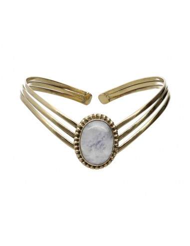 Bracciale in bronzo con pietra lunare...