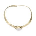 Bracciale in Bronzo con Pietra Luna -28-