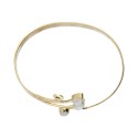 Bracelet en bronze trois larmes de pierre de lune