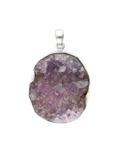 Amethyst Druse Pendant in...