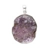 Pendentif Druse en améthyste en argent 925 (19A)