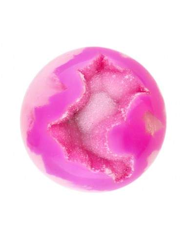 Sfera di Agata Colorata in Fucsia