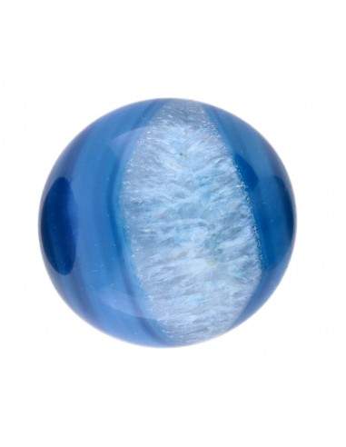 Sfera di Agata Blu Tinteggiata