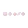 Rose Quartz Platonic Shapes Set