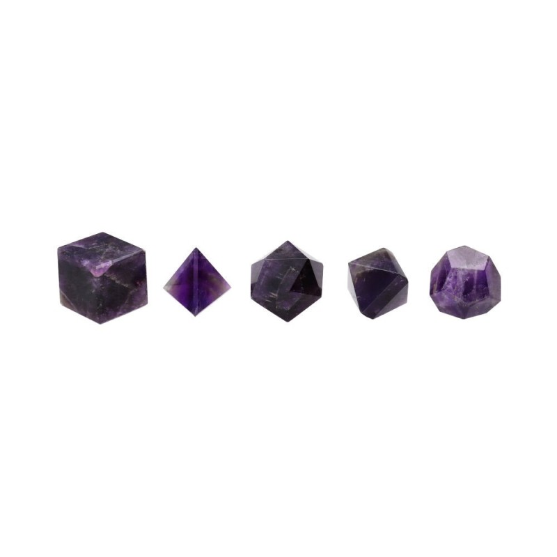 Gioco di Forme Platoniche in Amatista