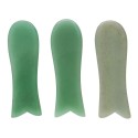 Gua Sha Green Quartz Fish