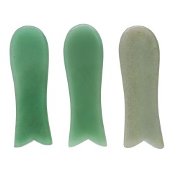 Gua Sha Quartz Fish Verde