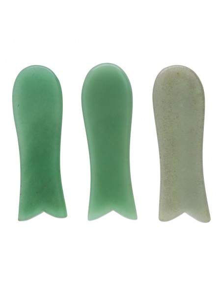 Gua Sha Quartz Fish Green