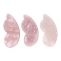 Gua Sha Quarzo Rosa "Zucchetto"